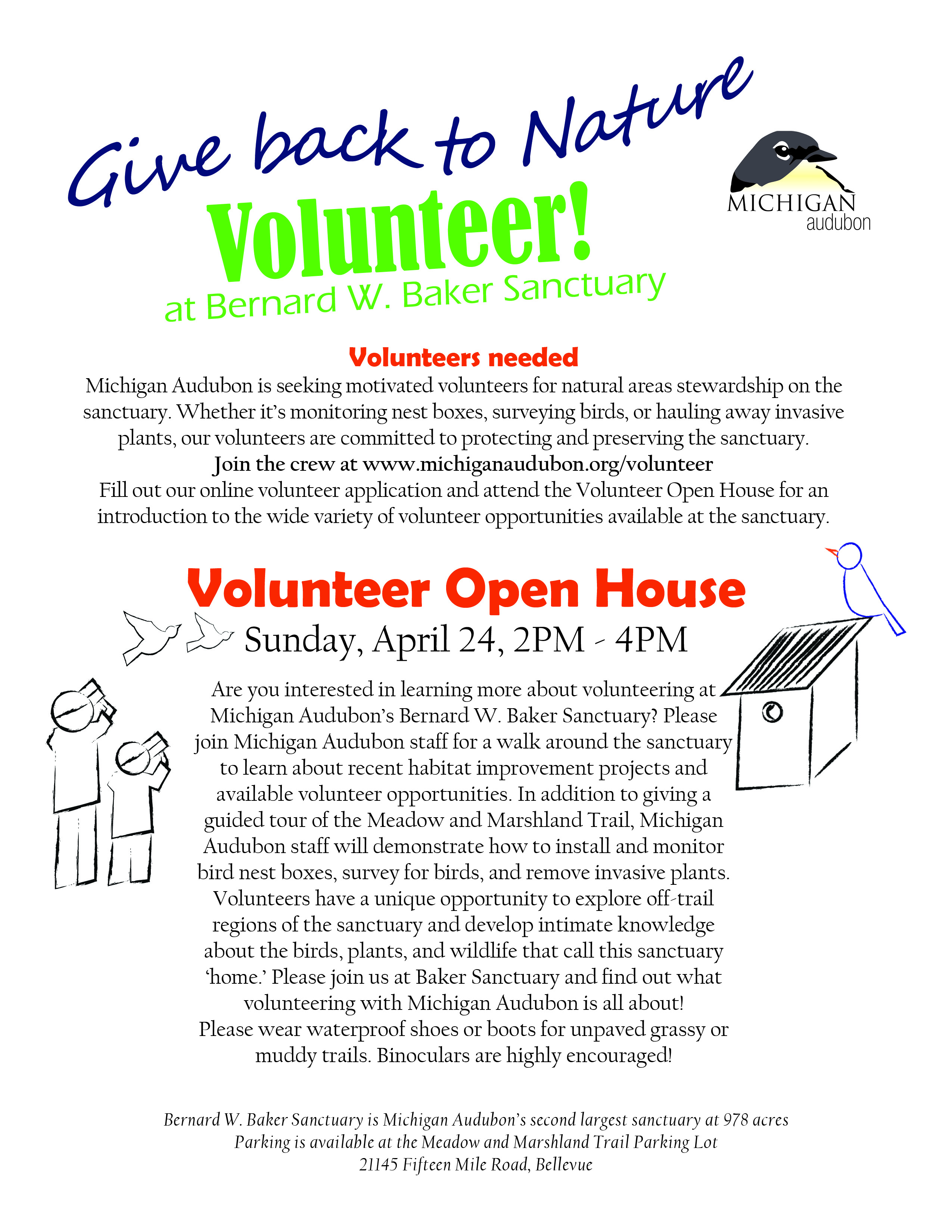 Baker Volunteer Open House